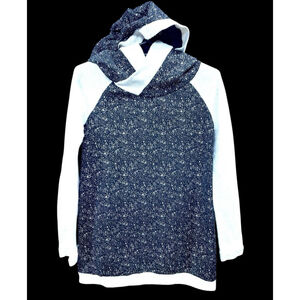 12 PM By Mon Black Gold Speckled Hoodie Medium